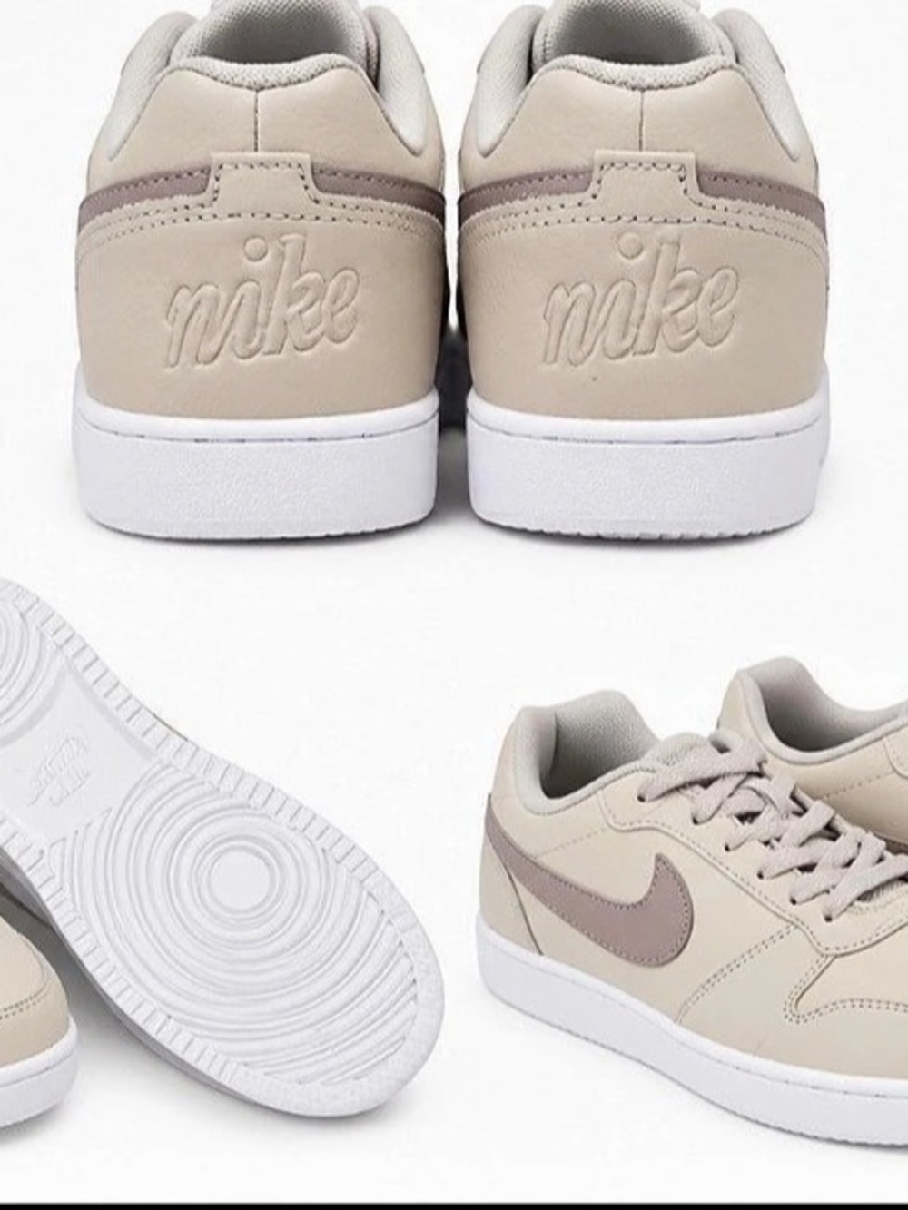 Nike Court Vision Low Women's Sneakers in Cream & Pink - Ebernon low beige